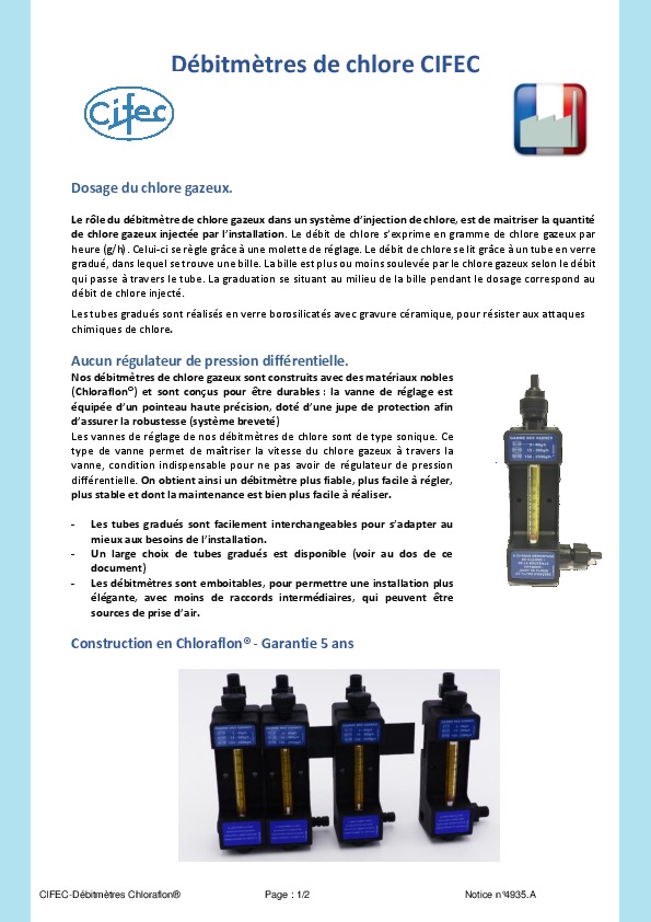 Image du document pdf : 4935.A Débitmètres Chloraflon.pdf  