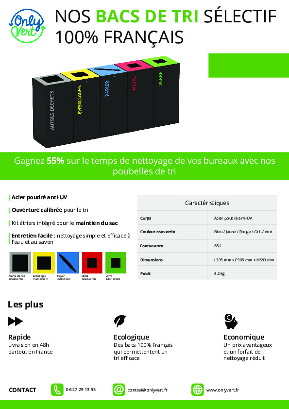 Image du document pdf : Fiche produit -  bacs de tri Teraflex  