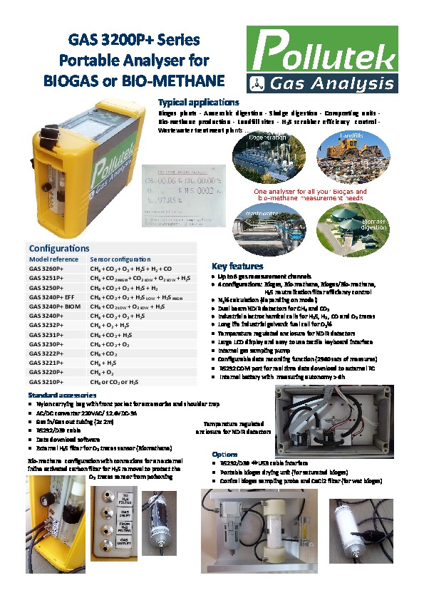 Image du document pdf : Portable GAS 3200P+ BIOGAS-BIOMETHANE - EN18v2  