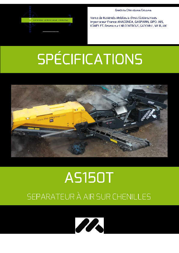 Image du document pdf : Fiche Technique_Séparateur à air MK - AS150T  