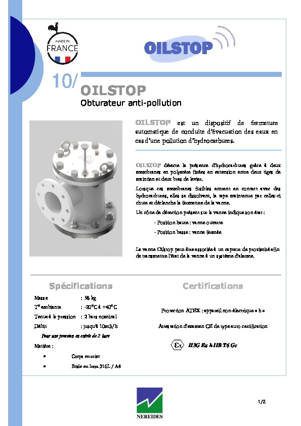 Image du document pdf : 10 - VANNE OILSTOP DN100 (FR)  