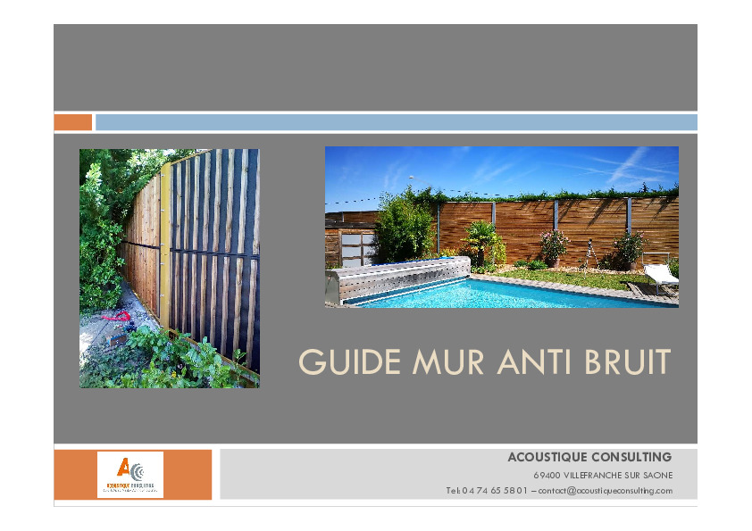 Image du document pdf : Guide Mur anti bruit  