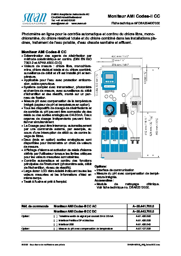 Image du document pdf : Fiche technique_AMI_Codes-II CC  