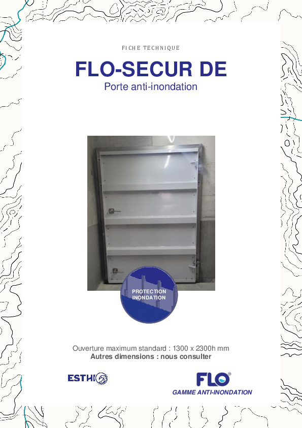 Image du document pdf : Fiche Technique Porte FLO-SECUR DE  