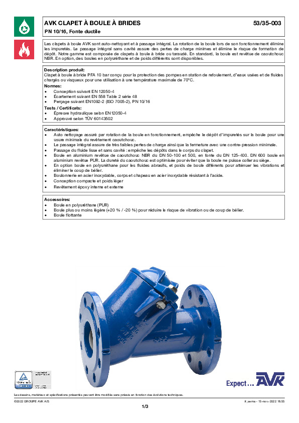 Image du document pdf : FT_Clapet à boule_53-35-003_AVK010_FR  