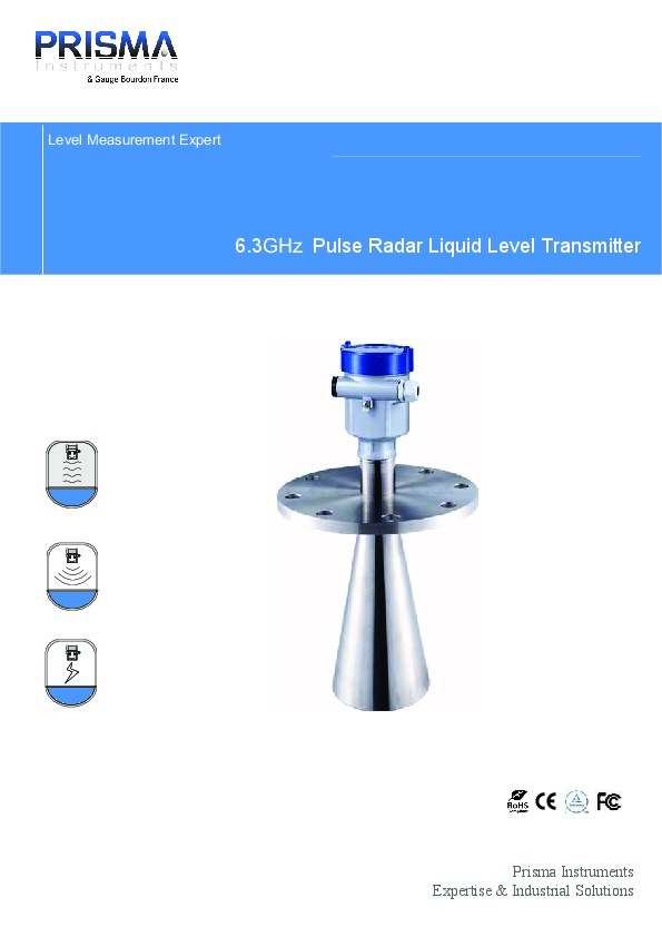 Image du document pdf : [ENG] TNRP : Pulse Radar Liquid Level Transmitter 6.3GHz  