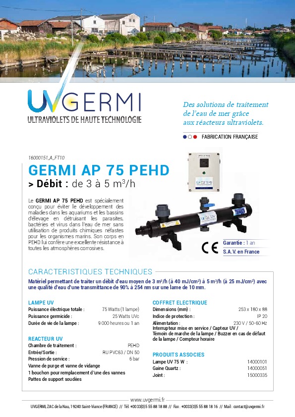 Image du document pdf : Fiche Technique Germi AP 75 PEHD  