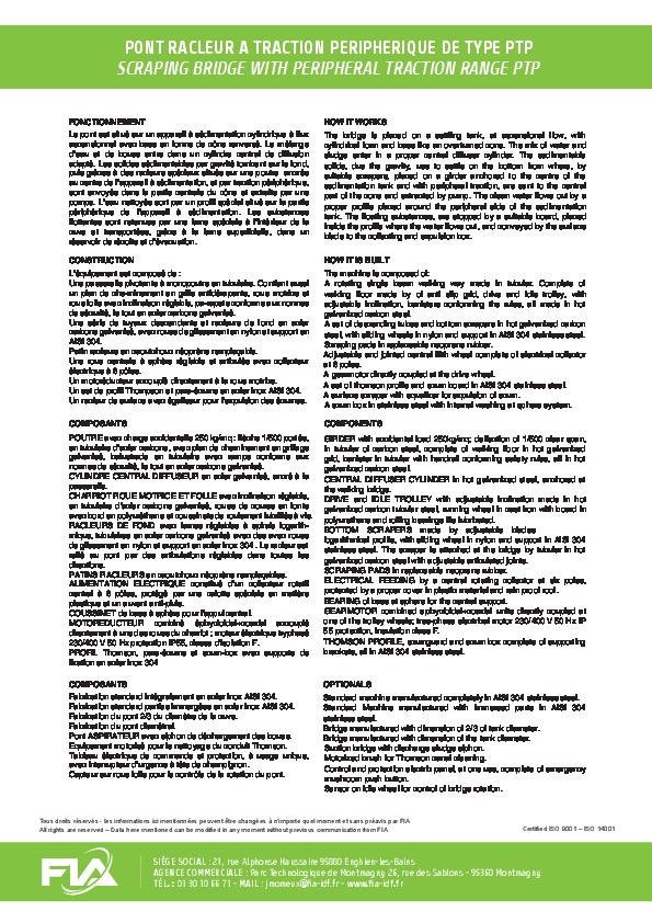 Image du document pdf : Fiche - Pont racleur à traction périphérique - Type PTP  