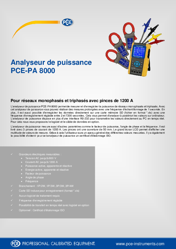 Image du document pdf : pce-pa-8000  