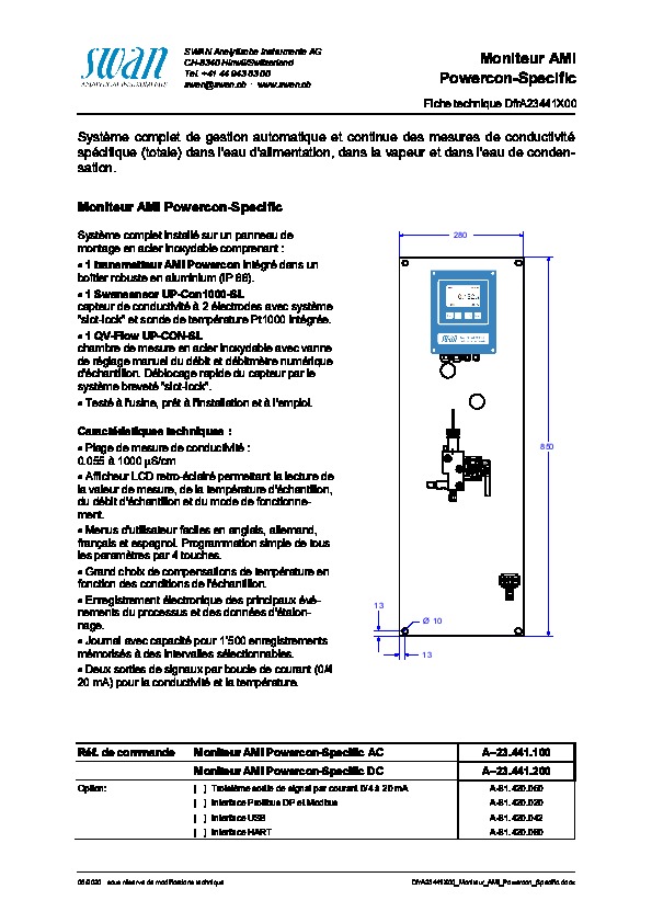 Image du document pdf : Fiche technique_Moniteur_AMI_Powercon_Specific  