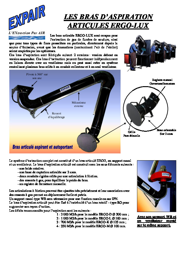 Image du document pdf : Bras ergo LUX 2022  