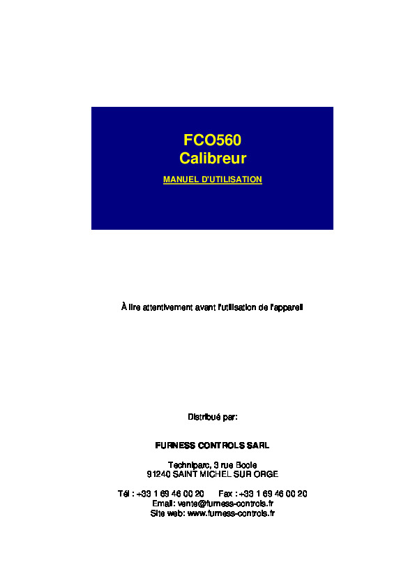 Image du document pdf : FCO560 Manuel d