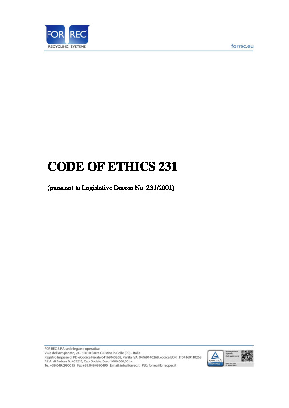 Image du document pdf : 01 2023-10-03 Codice etico rev.01-en-GB (1)  