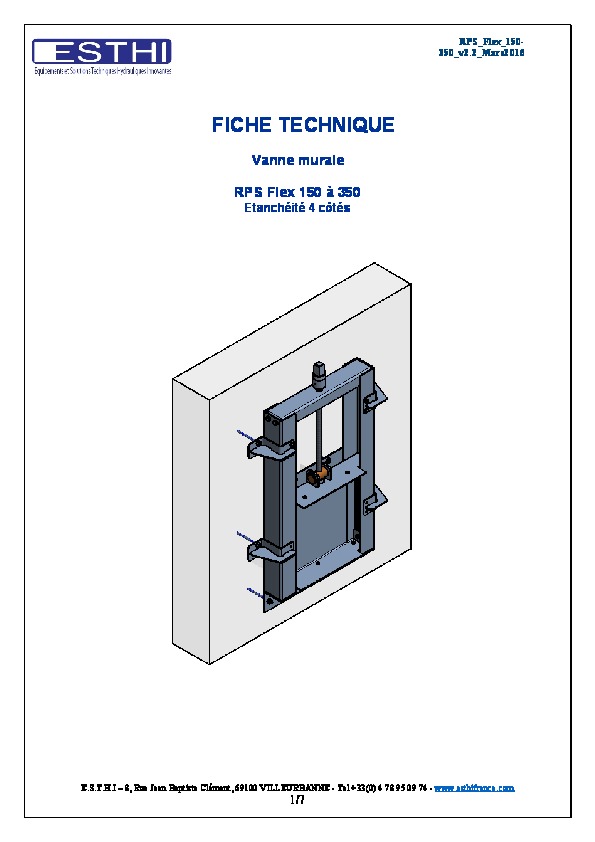 Image du document pdf : Fiche Technique RPS 150-350  