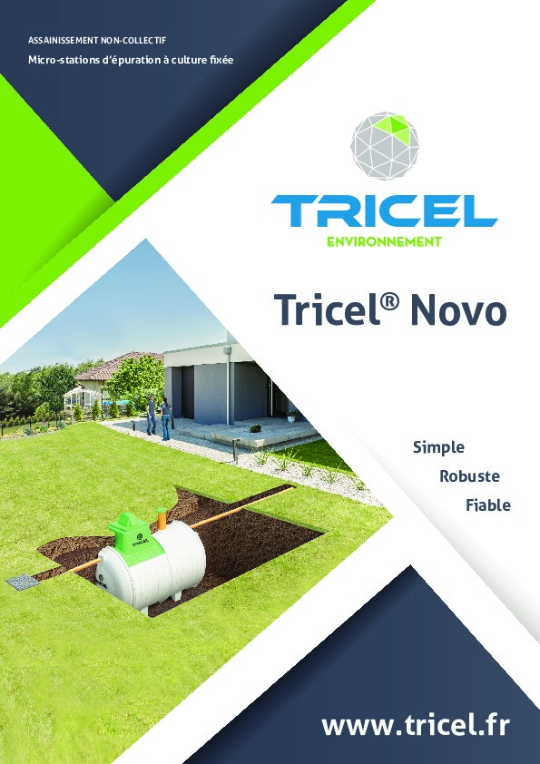 Image du document pdf : Brochure de la Micro-station Tricel Novo  