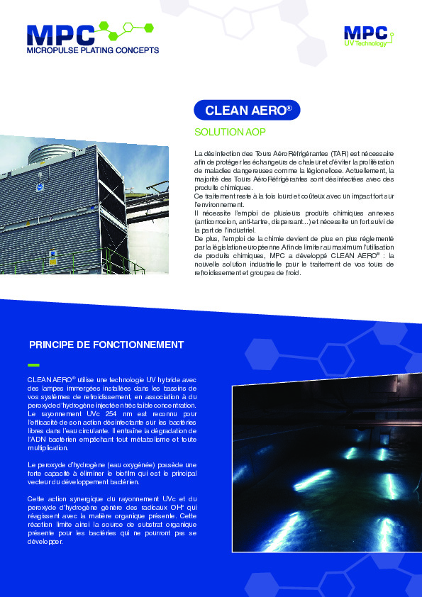 Image du document pdf : Notre solution CLEAN AERO®  