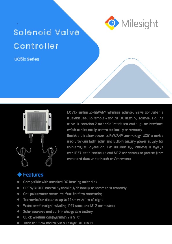 Image du document pdf : uc51x-series-datasheet-en  