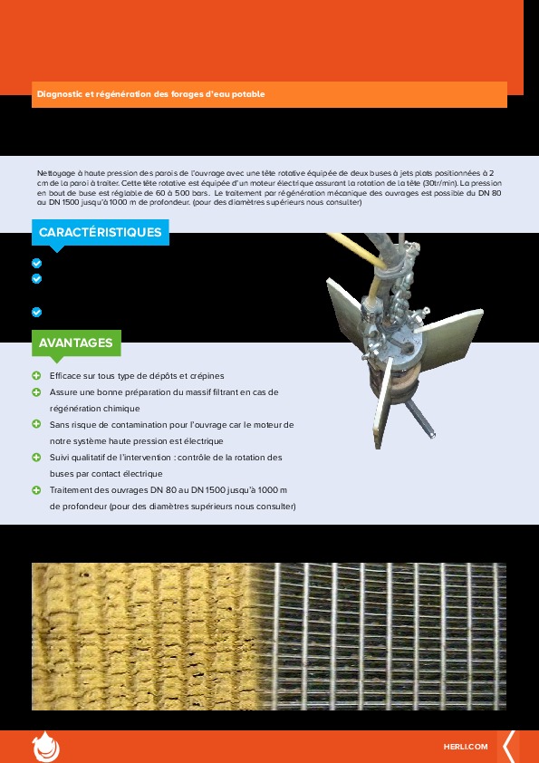 Image du document pdf : Régénération mécanique - traitement des concrétions  