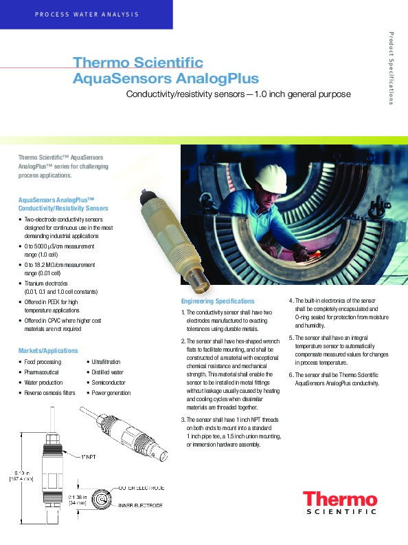 Image du document pdf : AquaSensors-AnalogPlus-Cond spec sheet  