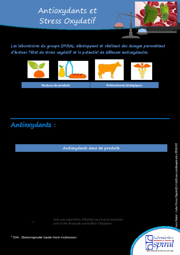 Image du document pdf : Lara Spiral - Labo Stress Oxydatif et Défenses Antioxydantes 2020-06  