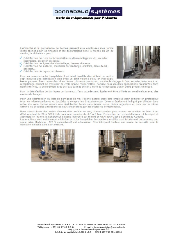 Image du document pdf : Ozone pour d&eacute;sinfection  