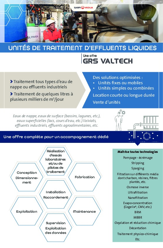 Image du document pdf : Offre Unites Traitement Effluents Liquides_GRS Valtech  