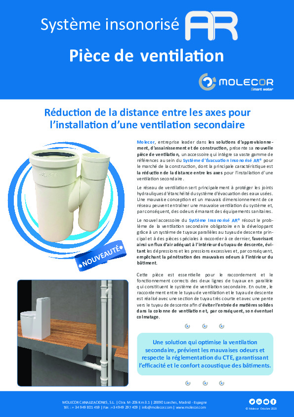 Image du document pdf : Fiche Pièce de ventilation secondaire AR®  