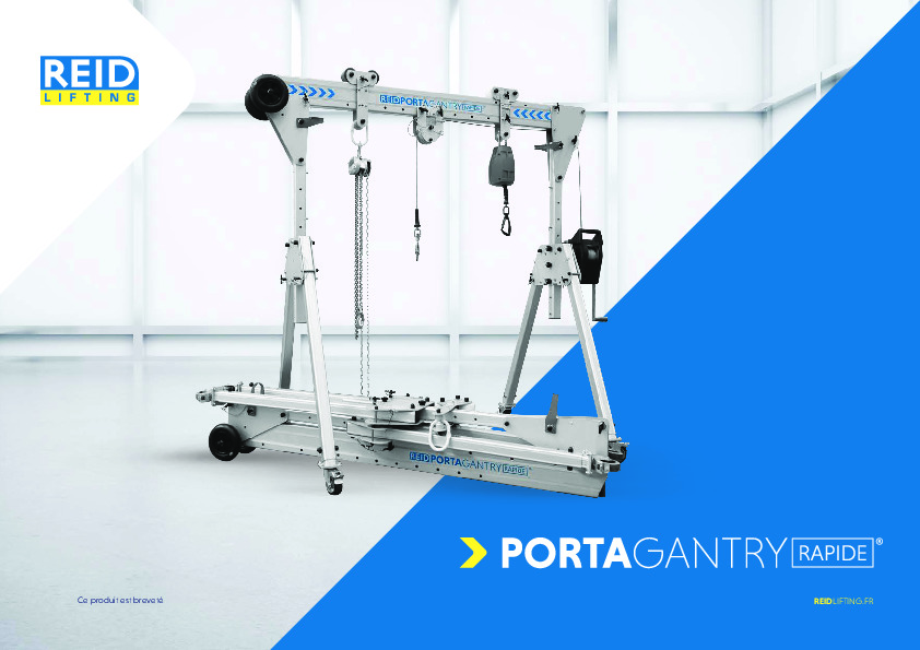 Image du document pdf : 12.REID Porta-Gantry Rapide - PGR Fiche technique V7 2022-11  