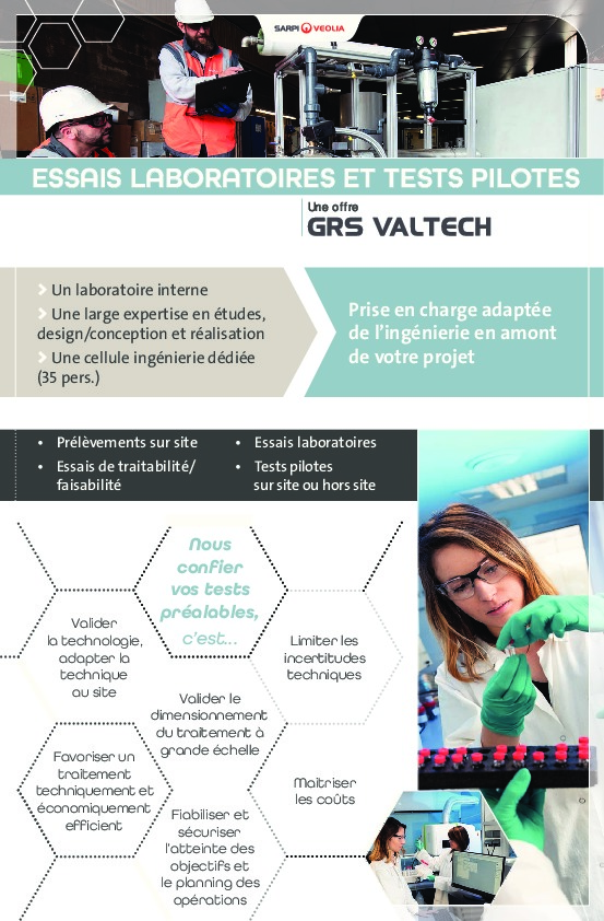 Image du document pdf : Offre Essais labo et tests pilotes_GRS VALTECH  