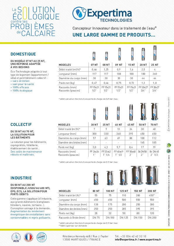 Image du document pdf : Fiche Gamme 2017  