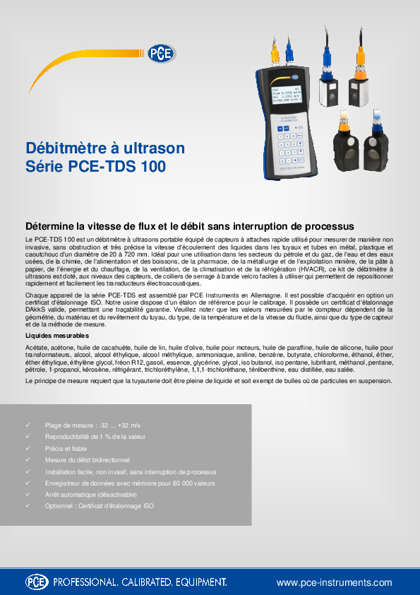 Image du document pdf : FT_PCE-TDS 100  