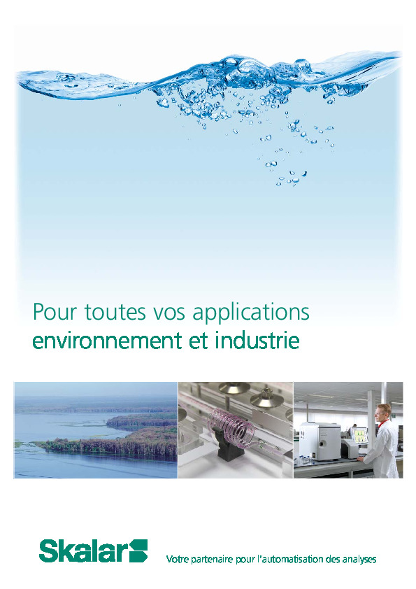 Image du document pdf : Products brochure French  