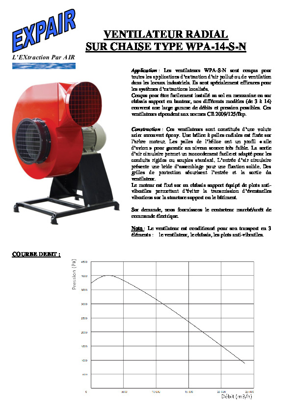 Image du document pdf : VENTILATEUR WPA 14 S N 2022  