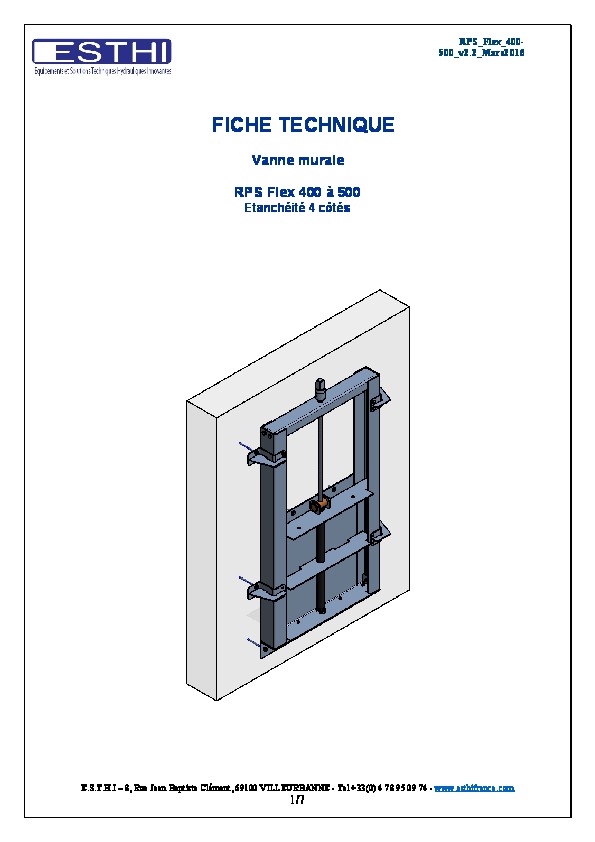 Image du document pdf : Fiche Technique RPS 400-500  