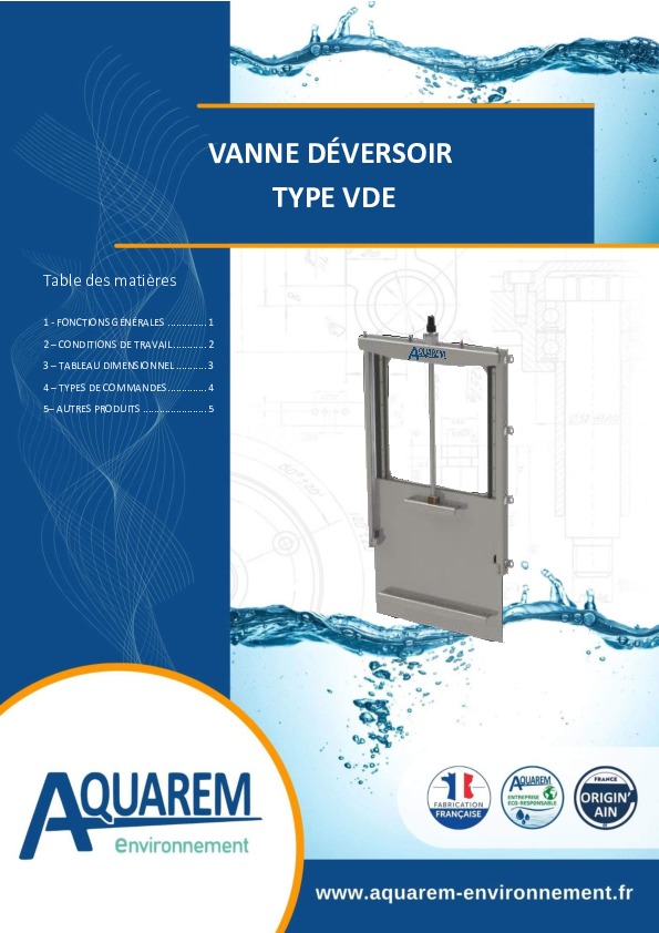 Image du document pdf : fiche produit VDE AQUAREM-ENVIRONNEMENT  