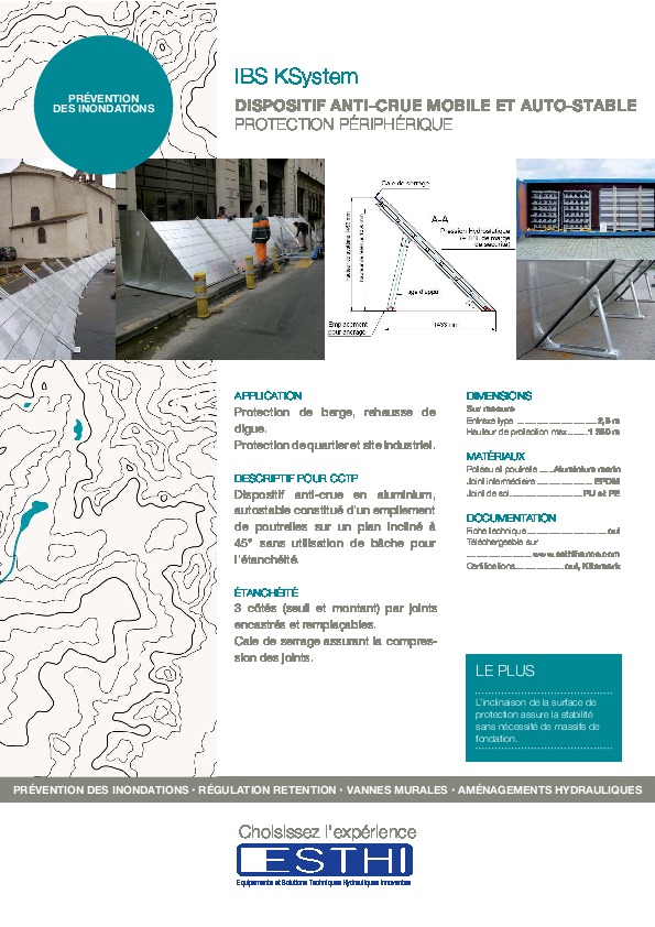 Image du document pdf : Fiche Commerciale IBS K-System  