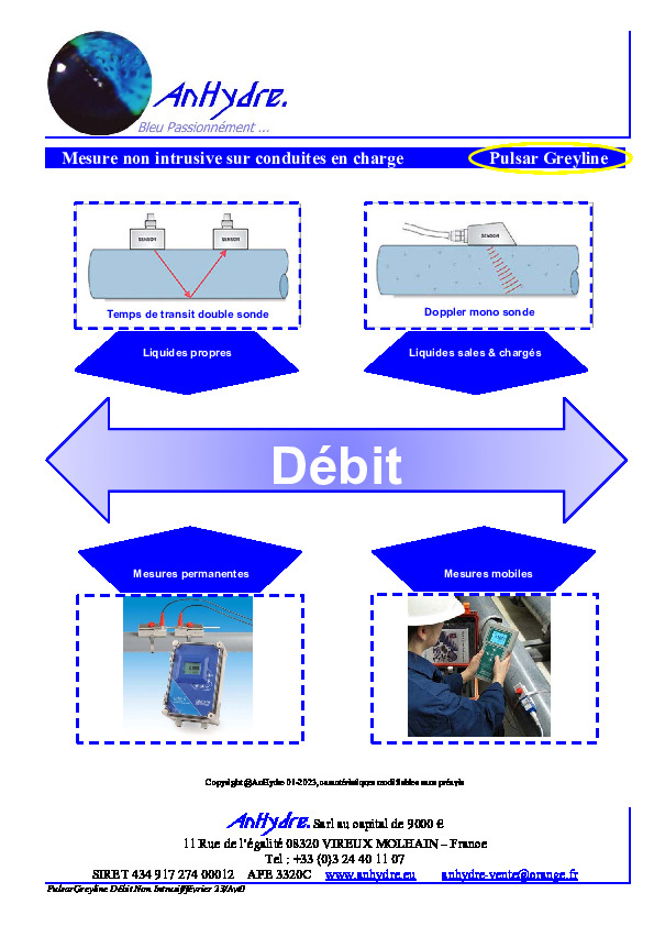 Image du document pdf : Pulsar Greyline-Mesure non intrsive des d&eacute;bits-2023  