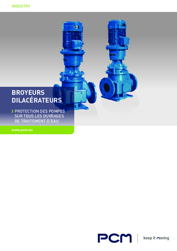 Image du document pdf : PCM - Fiche Produit INDUSTRIE - BROYEURS DILACÉRATEURS  