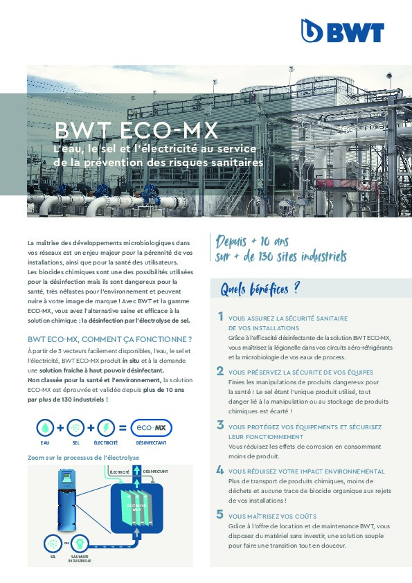 Image du document pdf : Brochure BWT Fiche ECO-MX  