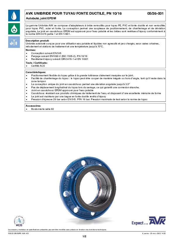 Image du document pdf : FT_Unibride autobuté fonte_05-26-001_AVK010_FR  