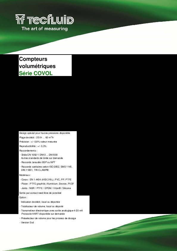 Image du document pdf : Catalogue COVOL  