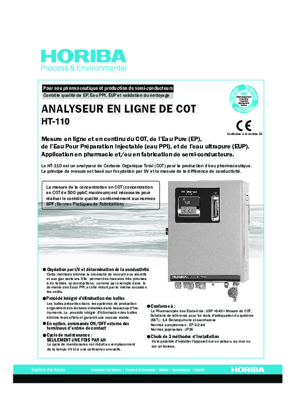 Image du document pdf : HT-110 (fr) - HORIBA  