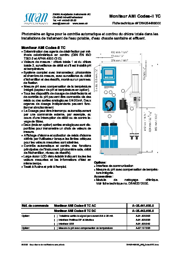 Image du document pdf : Fiche technique_AMI_Codes II TC  