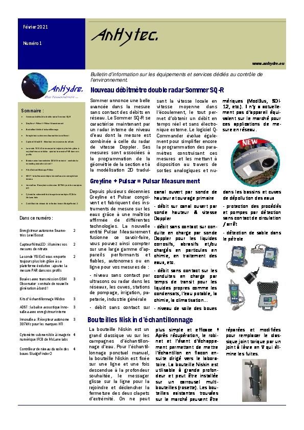 Image du document pdf : Evolution des matériels: AnHytec2021-01  