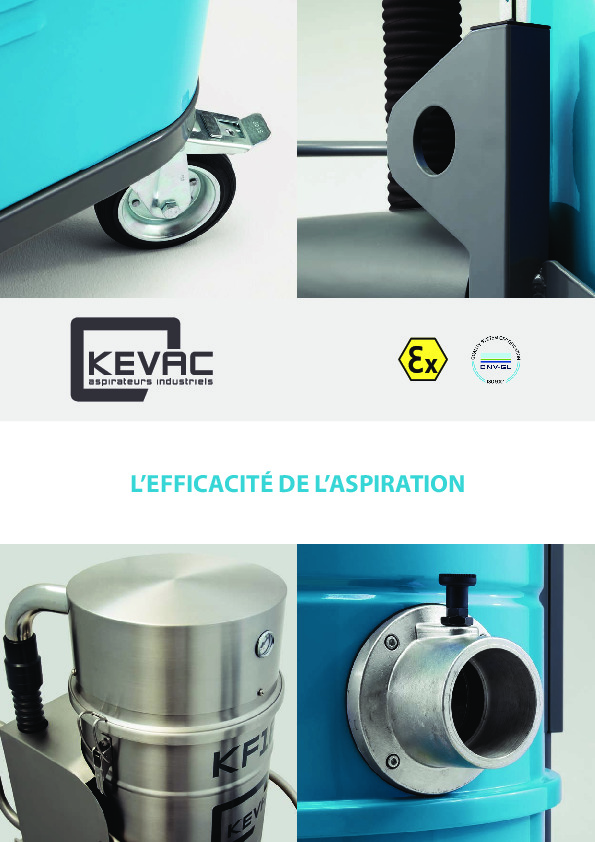 Image du document pdf : Brochure commerciale KEVAC 2023 aspirateur industriel vidangeur refouleur solide liquide  