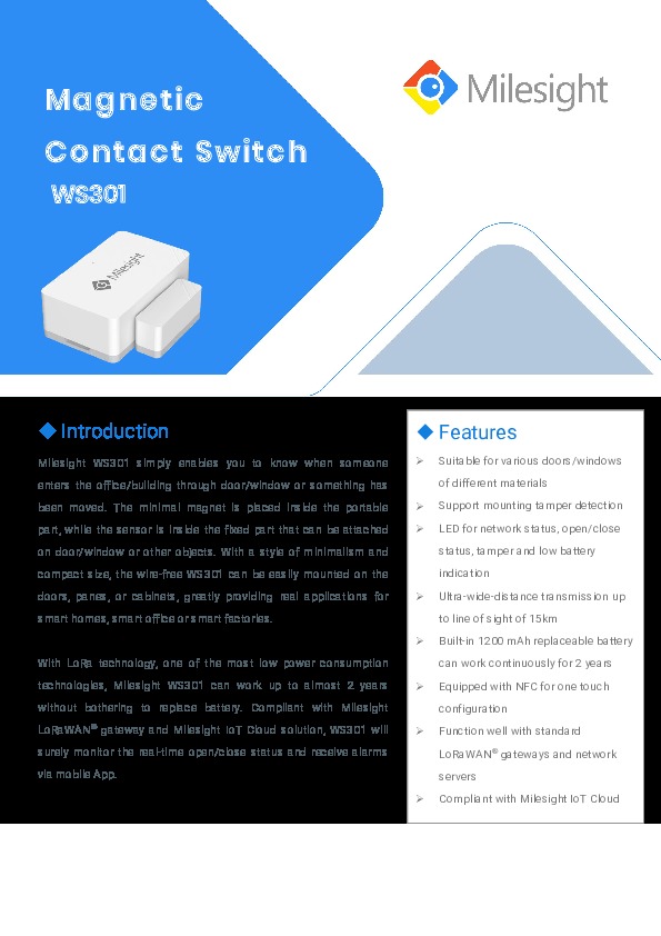 Image du document pdf : ws301-datasheet-en  