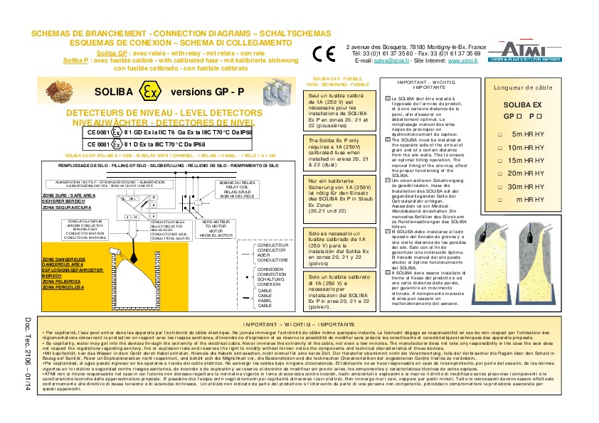 Image du document pdf : Schema Branchement SOLIBA  