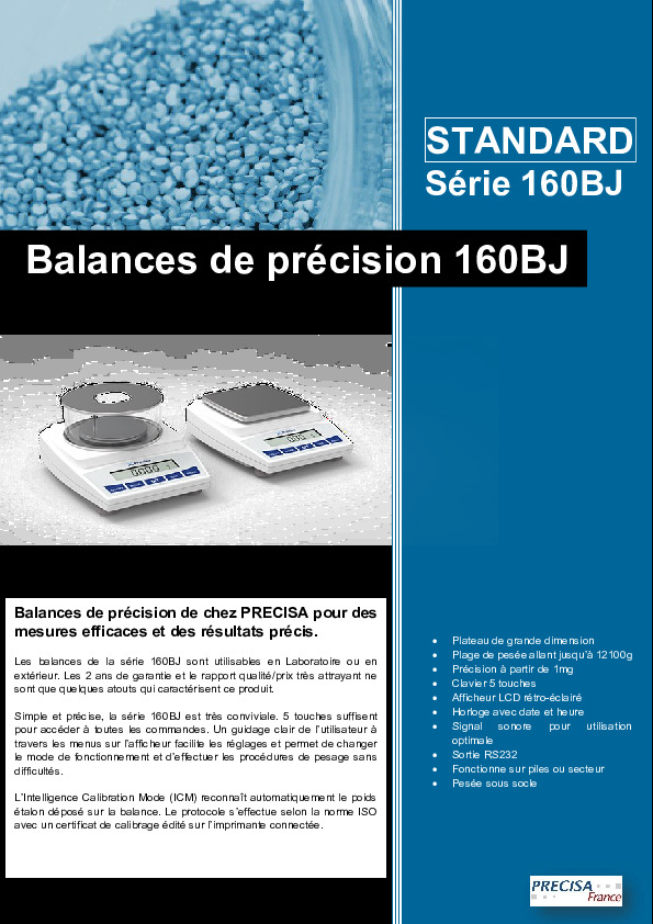 Image du document pdf : Série 160BJ  