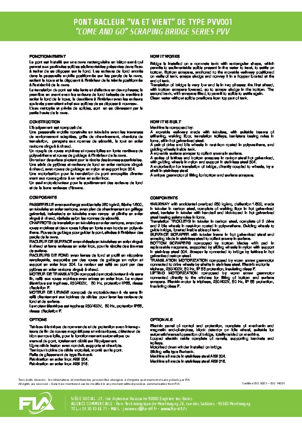 Image du document pdf : Fiche - Pont racleur - PVV001  