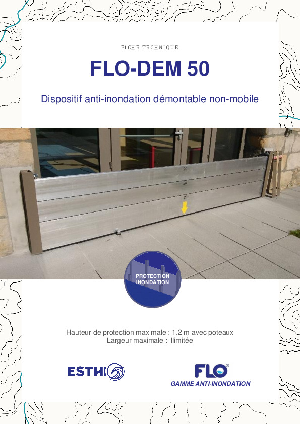 Image du document pdf : Fiche technique FLO-DEM 50  